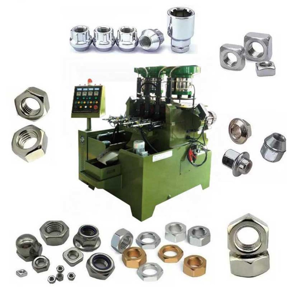 Double Vibrating Disc Feeding Nut Tapping Machine Advanced Technology