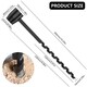 Manual Auger Drill Hand Drill Digger Auger Outdoor Auger Drill Bits Bushcraft Survival Tools for Chopping Camping Gear Packs