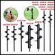 Garden Plant Flowers Vegetables Dig Pit Hole Diggers Soil Gardening Tools Auger Drill