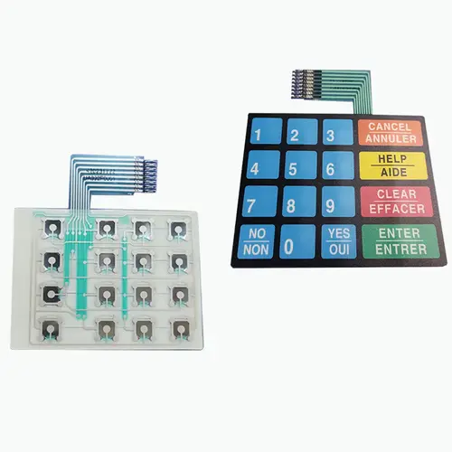 Customized FPC Circuit Capacitive Touch Button Membrane Switch Membrane Panel Graphic Overlay Capacitive Switches