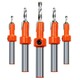 Woodworking Step Drill Countersink Router Bit Set Screw Extractor Demolition Wood Milling Cutter 8mm 10mm Shank