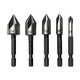 6mm - 19mm Center Countersink Drill Bits for Most Machinable Metals and Wood