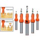 Woodworking Step Drill Countersink Router Bit Set Screw Extractor Demolition Wood Milling Cutter 8mm 10mm Shank