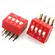 2.54mm Dip Switch Right Angle Slide Switch Blue Red Black DA series right angle type Side pull switch