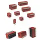 Piano key style 2.54MM dip switch bent foot red side dial DIP plug 2/3/4/5/6/8/10P position Side switch