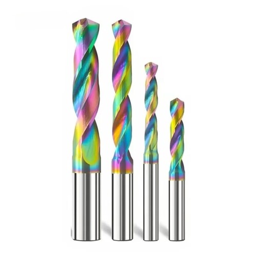 Solid Carbide Drill Bit 60/90/120 Degree DLC Colorful Coating Spotting Drill Bit for Aluminum