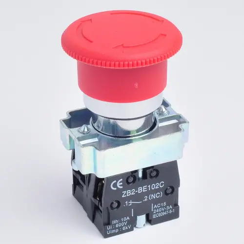 XB2-BS542 BS642 10A Emergency Stop Self-locking Red Push Button Switch