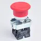 Red mushroom waterproof emergency E-stop nc switch,emergency stop switch push button