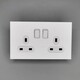 industrial multi plug sockets and stainless steel touchless switch of universal multi plug sockets with uk electric wall sock