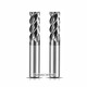 Factory Direct Precise Size High Verticality Tungsten Steel 66° Flat End Milling Cutter