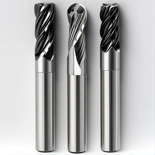 High Quality Hrc 58 Degree Carbide End Mills Steel With Ball Nose End Mill Extended Flat Milling Cutter Cnc Cutting Tools