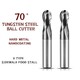 Wide Range of Applications 4-100 End Mill 70°Dynamic Milling of U-slots Ball Milling Cutter