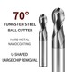 Wide Range of Applications 4-100 End Mill 70°Dynamic Milling of U-slots Ball Milling Cutter