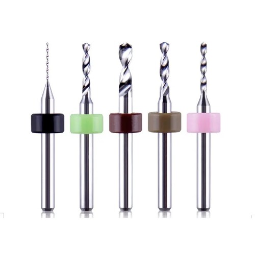 CNC Cutting Tools 0.2-3.1mm Diameter Fixed Shank Carbide Micro Drill Bits for Aluminum PCB Wood Acrylic