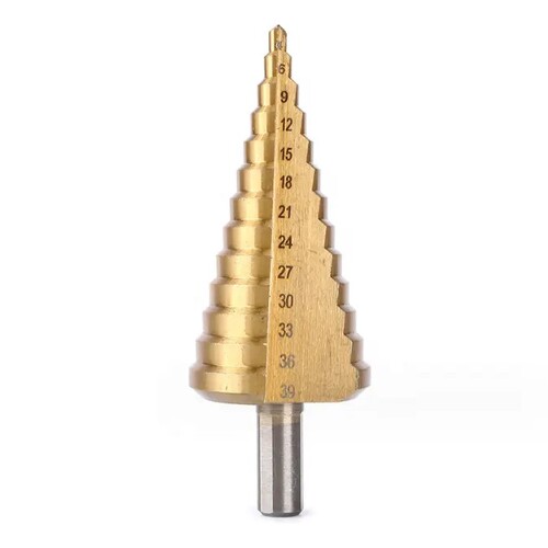 4-39mm Pagoda Drill With Triangular Shank Straight groove Reaming Step Drill Bit