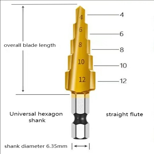 Pagoda Step Drill Bit 4241 4-32