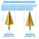 Step Drill Bit Metric Pagoda Shape Hole Cutter HSS Steel Cone Drill Bit