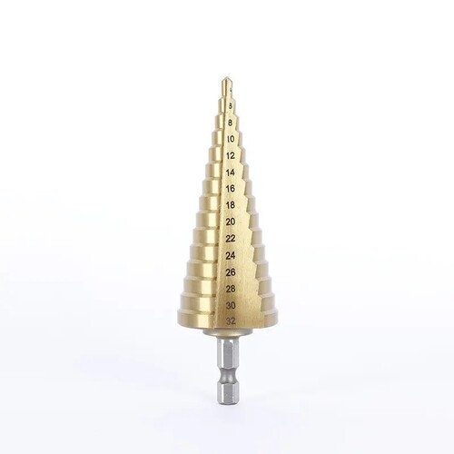 Factory Wholesale Drilling Fast Performance Stable Hexagonal Shank Step Pagoda drill bit Drill Bit