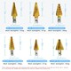 Step Drill Bit Metric Pagoda Shape Hole Cutter HSS Steel Cone Drill Bit