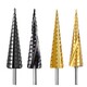 M35 Cobalt Titanium Aluminium Nitride HSS High Speed Steel 4-32MM Straight Flute Triangular Shank Pagoda Step Drill Bits