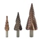 M35 Cobalt Titanium Aluminium Nitride HSS High Speed Steel 4-32MM Straight Flute Triangular Shank Pagoda Step Drill Bits