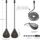 Bronze Decorative Ceiling Fan Pull Chain Set Pull Switches Pendant Extension 12 Inches Lighting & Fan Beaded Ball Chain Extender with Connector (2 Pack)