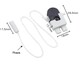 Side Action Mini Pull Cord Switch 2A 250V AC On-Off Cord String Pull Switch