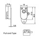 Side Action Mini Pull Cord Switch Pull Switches 2A 250V AC on Off Cord String Pull Switch