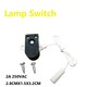 Side Action Mini Pull Cord Switch Pull Switches 2A 250V AC on Off Cord String Pull Switch