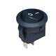 round black rocker switch with 2 pins rocker switch led illuminated on off