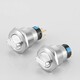 Factory price 5a Rotary Switch Push button 250V stainless steel 1NO1NC knob switch