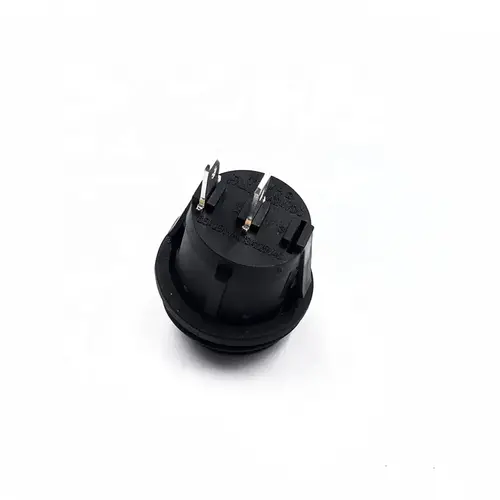 Waterproof Round ON-OFF Rocker Black Button Switch With Led Lamp 3 Pins 20mm Boat Round Rocker Switches