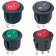 high quality round red top SPST button switch 6A 250VAC 2pins ON OFF Round Rocker Switches