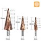 Spiral Flute Cobalt Coated HSS-Co 5% M35 Step Drill Bit