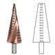 Spiral Flute Cobalt Coated HSS-Co 5% M35 Step Drill Bit