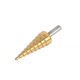 Good Abrasion Resistance HSS Step Drill Straight Flute Step Drill Bit Burr Free Vibration Free Drilling