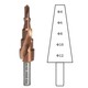 Spiral Flute Cobalt Coated HSS-Co 5% M35 Step Drill Bit