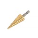 Good Abrasion Resistance HSS Step Drill Straight Flute Step Drill Bit Burr Free Vibration Free Drilling