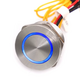 Piezo Push Button Switch Premium Colour Metal on OFF SPST with LED IP68 Waterproof Flat Touch 19mm 22mm 25mm 24V CE ROHS