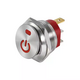 Dial Switch 22m Customized Power Logo metal push button switch illuminate