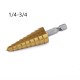 3/16-1/2 1/4-3/4 1/8-1/2 inch  Titanium Triangle Shank Step Drill Bits Set for Wood Metal Drilling 3pcs 