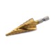 3Pcs 4-12/4-20/4-32 1/4' ' Hex Shank  Titanium Coated Step Drill Bit for DIY Woodworking Metal Plastic 10Pcs