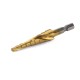 3Pcs 4-12/4-20/4-32 1/4' ' Hex Shank  Titanium Coated Step Drill Bit for DIY Woodworking Metal Plastic 10Pcs