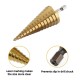  Pagoda Drill  Bearing Steel Step Drill Set With Center Punch 4PCS