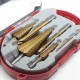 6PC Pagoda Drill titanium Step Drill Bit Set Saw Tooth Drill Bits 10Pcs