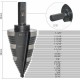 Best Quality  6542 Nitriding Black Step Drill Bit for Metal 3/8 inch Hex Shank 7/8 to 1-3/8 inch Cone Drill Bit Pagoda Drill