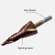 Industrial High Quality Pagoda Bit  Cobalt Stainless Steel Reamer M35 Step Drill bit 10Pcs