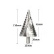 Multifunction 6-60mm  Step Drill Bit Cone Hole Cutter Taper Spiral Groove Conical Stepped Drill Metal Steel Step Drill Bit