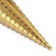 3 Piece  Titanium Coated Step Drill Bit Set 4-12mm 4-20mm 4-32mm Straight Slot  Perfect Plastic Hole Cutting Tool Core Cone Drilling Tool Set