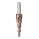 Socoje -Co M35 Cobalt Step Drill Bit Triangle Shank 4-12/4-20/4-32mm Spiral Flute Step Drill